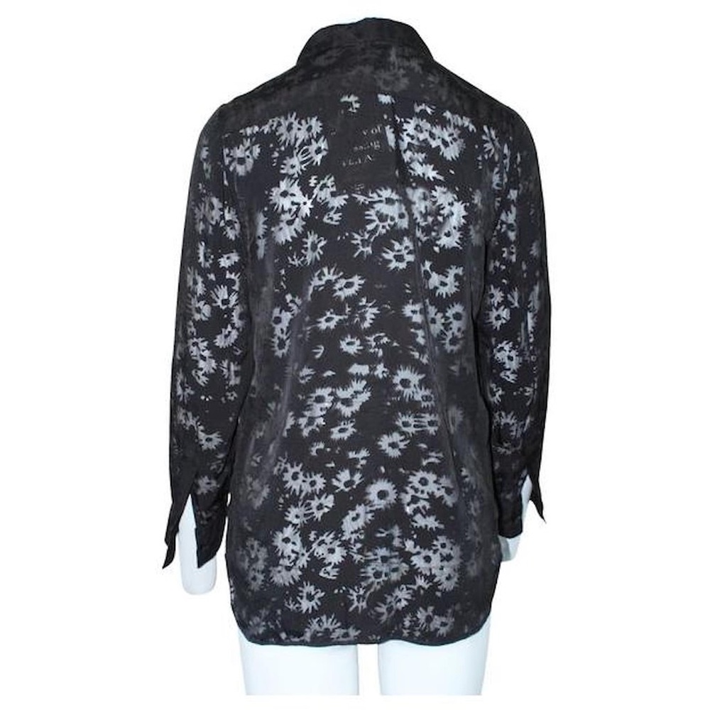 Stella McCartney Black Sheer Blouse Size 40 - Picture 3 of 12